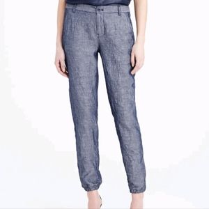J. Crew cuffed chambray trouser pants
